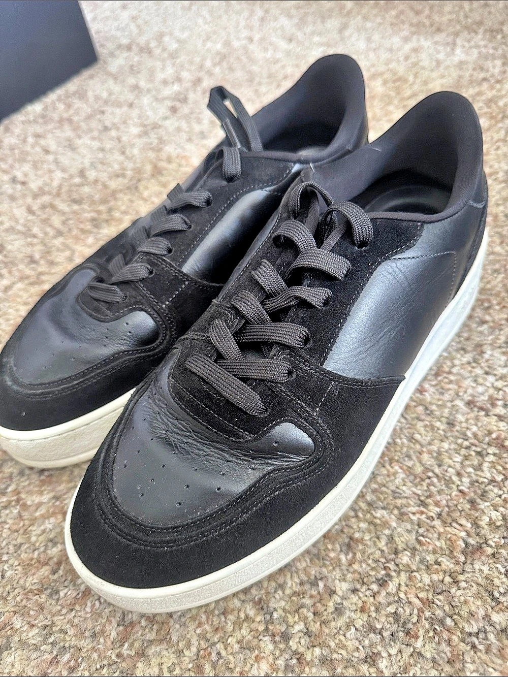 ARNE Classic Court Trainer Men's Black & White Sneakers US 10